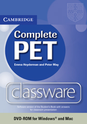 COMPLETE PET CLASSWARE DVD-ROM*