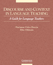 DISCOURSE & CONTEXT IN LANG TEACHING