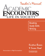 ACADEMIC ENCOUNTERS LIFE IN SOCIETY TB