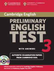 CAMBR PRELIM ENG TEST 3 SB W/K +CD*