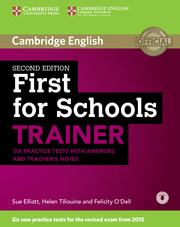 FIRST FOR SCHOOLS TRAINER W/K +ONLINE 2E