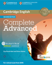 COMPLETE ADVANCED 2/E SB WO/K +CD-R+TEST