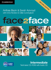 FACE 2 FACE  NEW 3 INT TEST CD/CD-R 2E