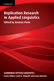 REPLICATION RESEARCH IN APPLIED LINGUIST