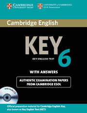 CAMBR KEY ENG TEST 6 SB W/K +CD*