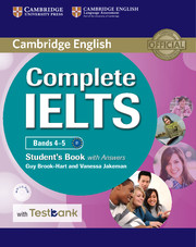 COMPLETE IELTS B1 4-5 SB W/K +CD-R+TEST*