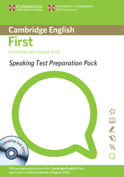 SPEAKING TEST PREPAR FOR FCE +DVD*