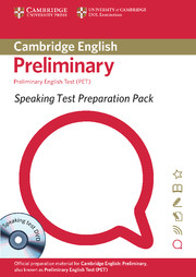 SPEAKING TEST PREPAR FOR PET +DVD*