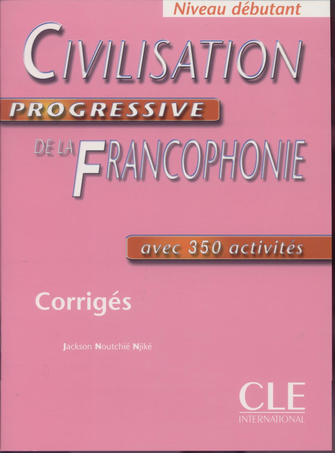 CIVILISATION PROGR FRANCOPHON DEB COR*