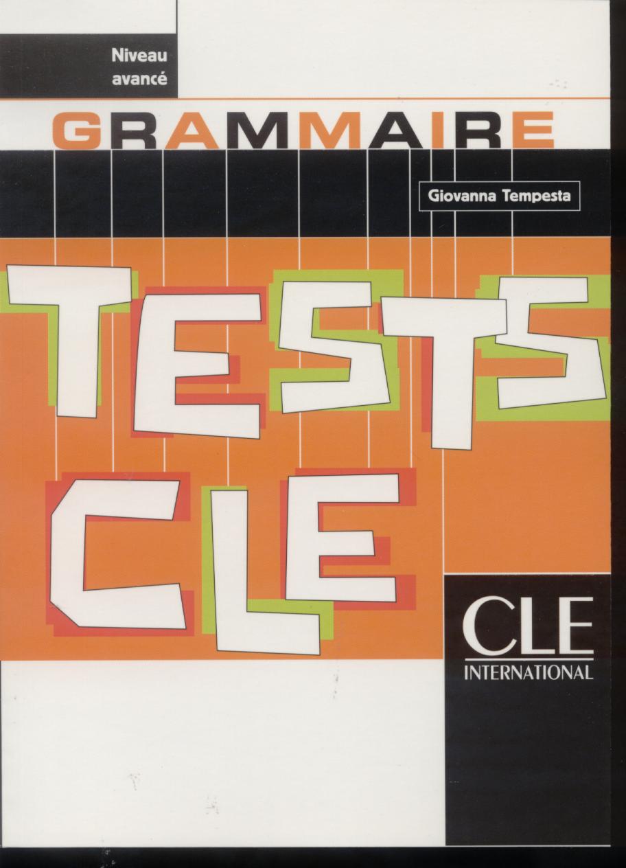 TESTS CLE GRAMMAIRE AVANCE